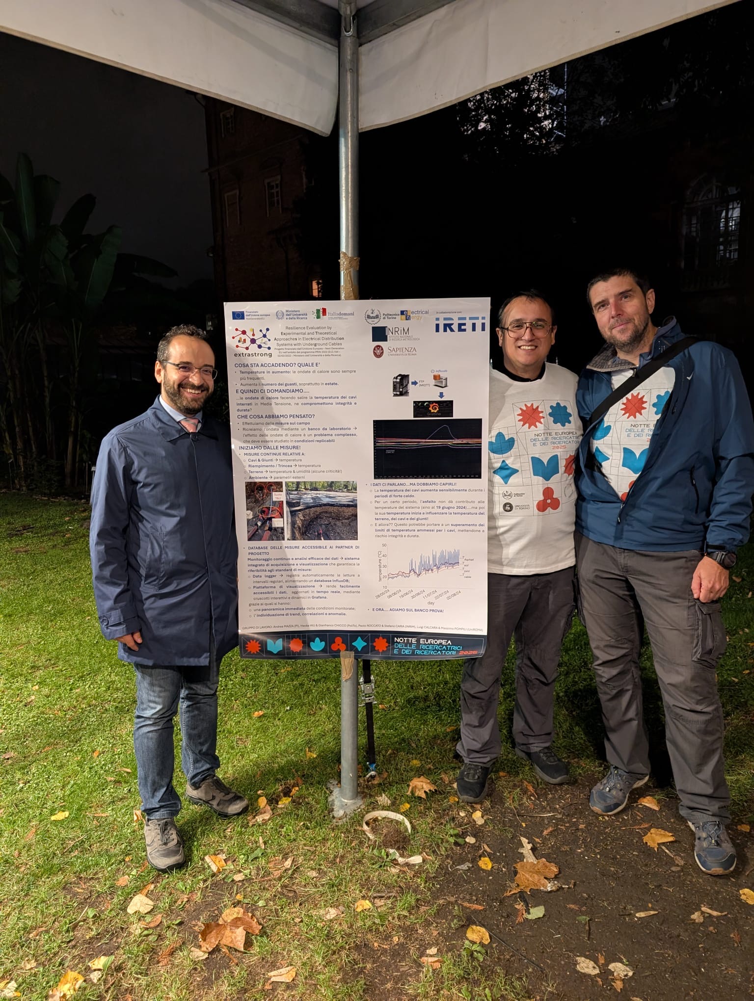 EXTRASTRONG team at European Researchers' Night 2025 in Turin engaging with families and children